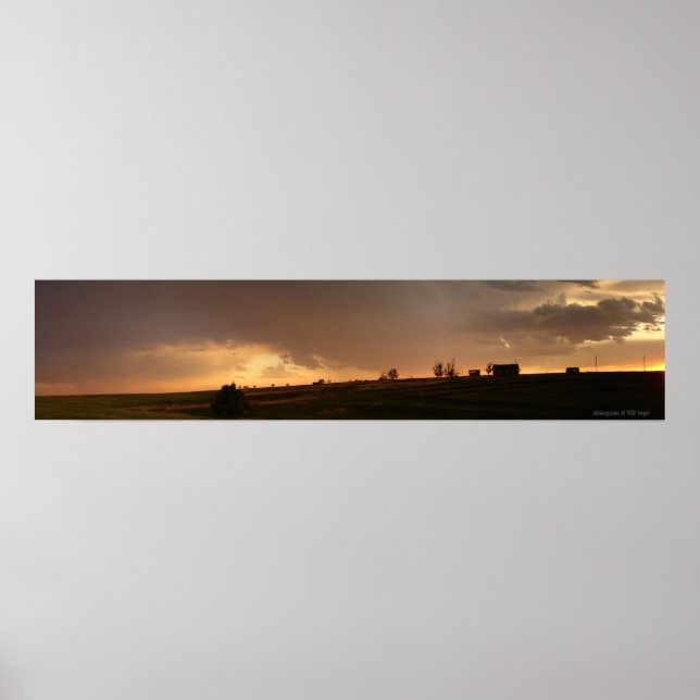 Poster Stone Building Sunset (Frente)
