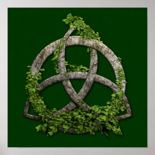 Póster Stone Celtic Trinity Knot