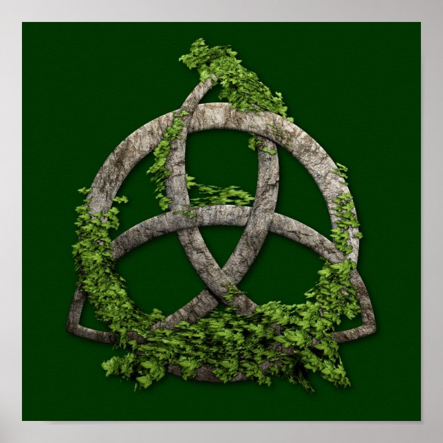 Póster Stone Celtic Trinity Knot (Frente)