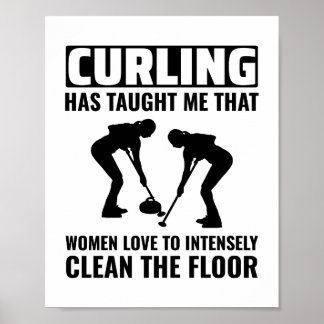 Poster Stone Curling Winter Ice Sport Curler
