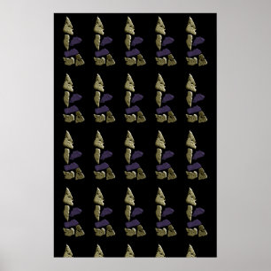 Poster Stone Rhino Woman