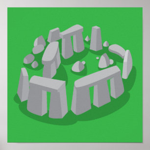 Poster Stonehenge da Inglaterra