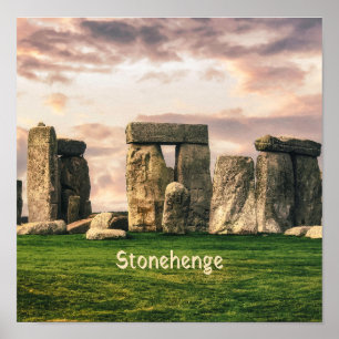 Poster Stonehenge England UK