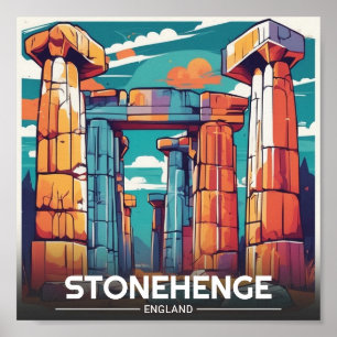 Poster Stonehenge england Wiltshire World Heritage Site