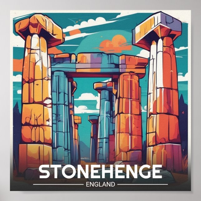 Poster Stonehenge england Wiltshire World Heritage Site (Frente)