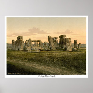 Poster Stonehenge, Salisbúria, Inglaterra