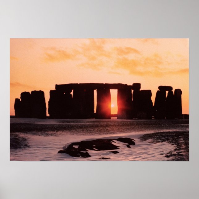 Poster Stonehenge, Solstício de inverno (Frente)