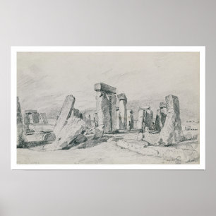 Póster Stonehenge, Wiltshire, 1820 (desenho)