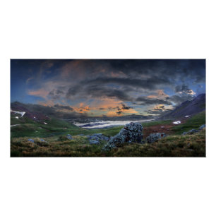 Póster Stoney Pass Sunset - Colorado Trail