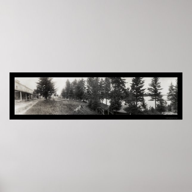Poster Stony Lake Hotel Glenfield, Nova Iorque Foto 1921 (Frente)