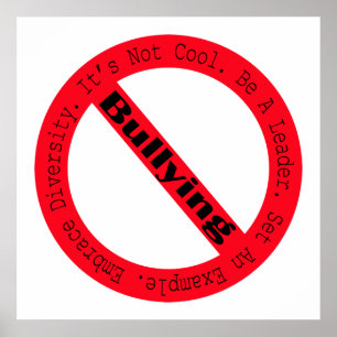 Poster Stop Bullying - Logótipo de Shirley Taylor