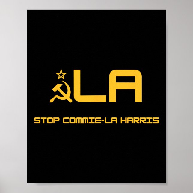 Poster Stop Commie-la-Harris Stop Commie-la-Harris Kamala (Frente)