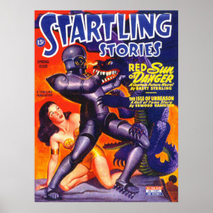 Poster STORAGE INICIANDO HISTÓRIAS Vintage Pulp Magazine