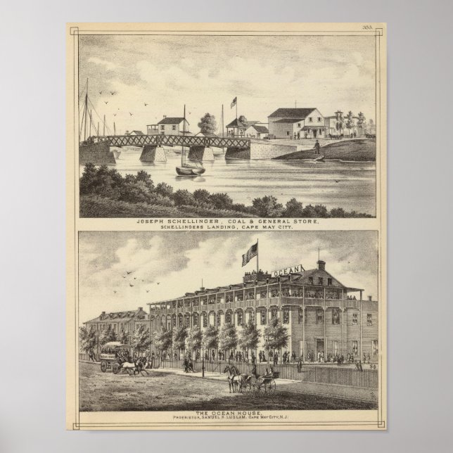 Póster Store Schellinger e Ocean House (Frente)
