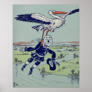 Póster Stork and Scarecrow