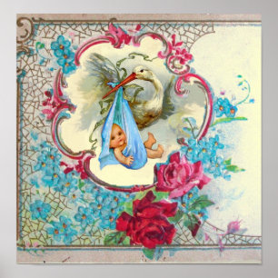 Póster STORK BABY CHÁ creme