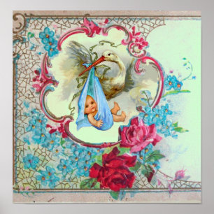 Póster STORK BABY CHÁ verde