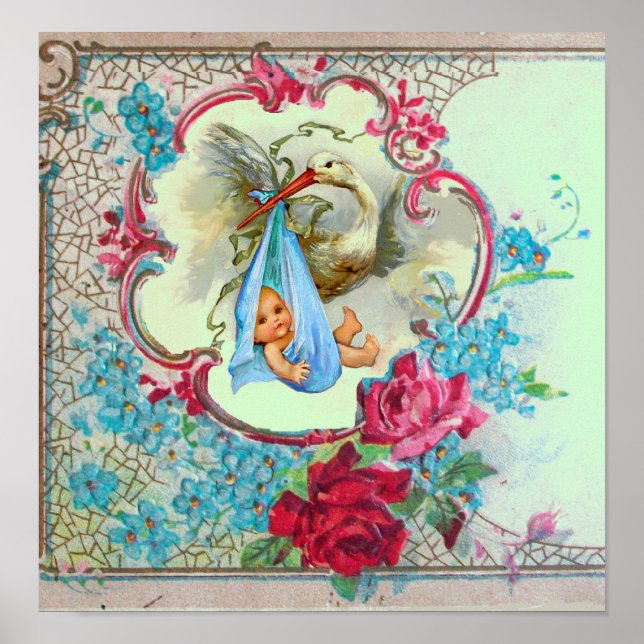 Póster STORK BABY CHÁ verde (Frente)