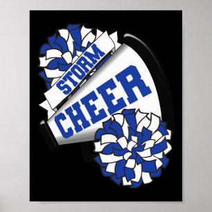 Poster Storm Cheer Ck Para a Escola Espírito de Liderança