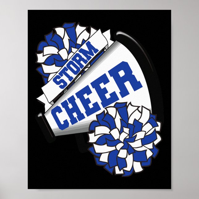 Poster Storm Cheer Ck Para a Escola Espírito de Liderança (Frente)