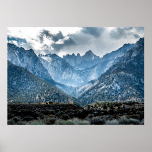 Poster Stormy Mt Whitney Do Alabama Colinas Matte