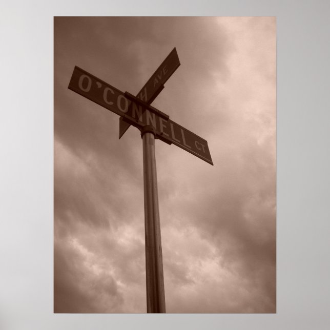 Póster Stormy Sky no Tribunal de Oconnell (Frente)