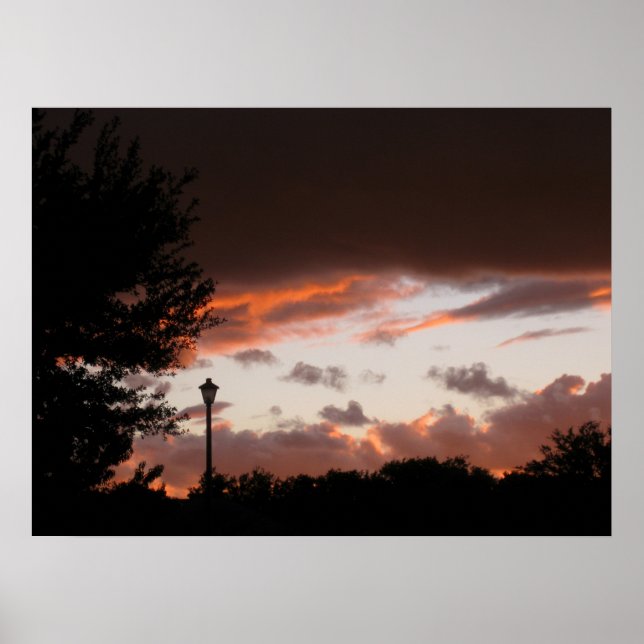 Poster Stormy Texas Sunset (Frente)