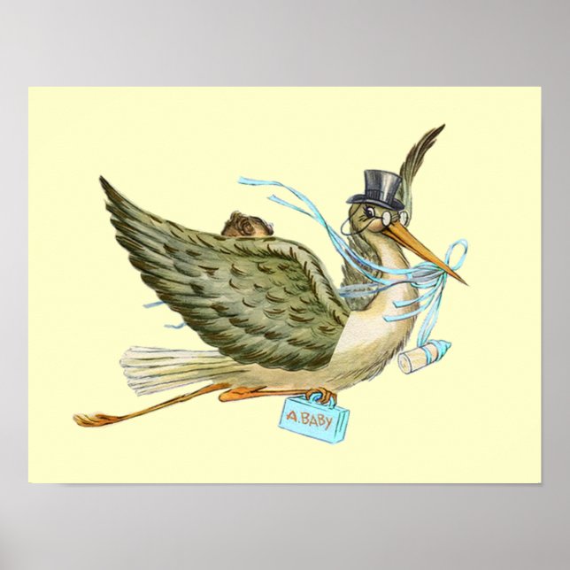 Poster STORY BABY BOY CHÁ, creme (Frente)