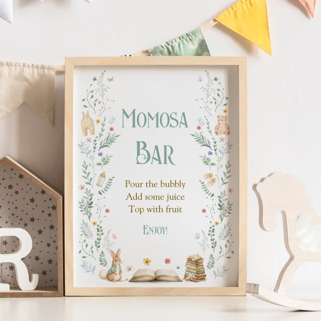 Poster Story Book Baby Shower Momosa Bar (Criador carregado)