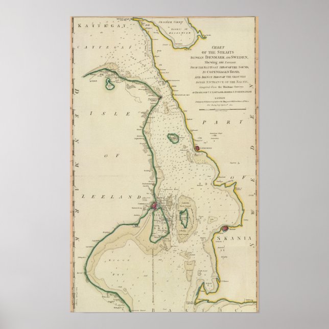 Póster Strait Denmark-Suecia (Frente)