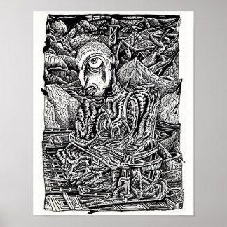 Póster Stranded, por Brian Benson