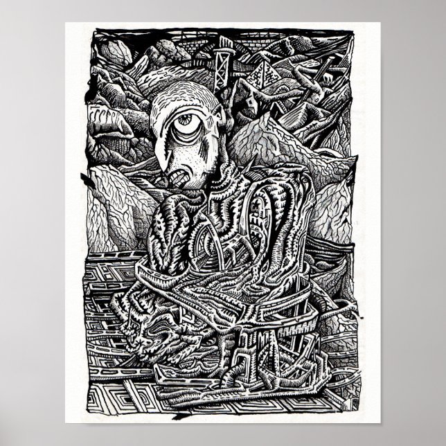 Póster Stranded, por Brian Benson (Frente)