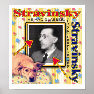 Póster Stravinsky - teve vidros