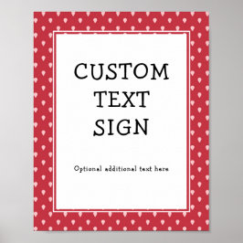 Poster Strawberry Berry Sweet | Texto personalizado Anive