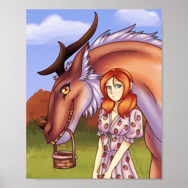 Poster Strawberry Picking (Frente)