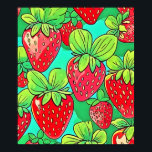 Poster Strawberry Pop Art Pattern<br><div class="desc">Um padrão de morango vibrante e atraente estilo de arte pop. Este design é perfeito para adicionar um pop de cor e diversão a qualquer estilo (Este Design é feito com IA). Faça a ordem hoje e encare a alegria de Comprar!</div>