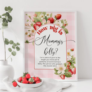 Poster Strawberry quanto é grande o jogo de barriga de ma