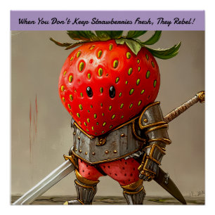 Póster Strawberry Warrior