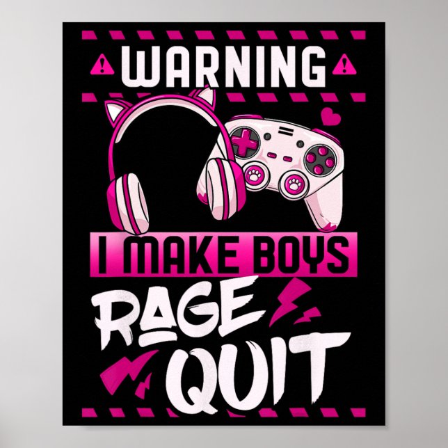 Poster Streamer para Videos games de jogos (Frente)