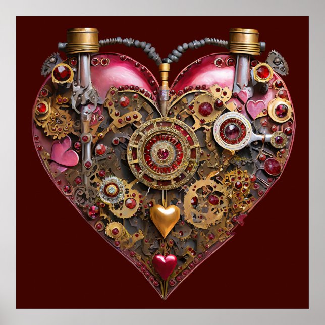 Poster Streampunk Heart Ruby Valentine (Frente)