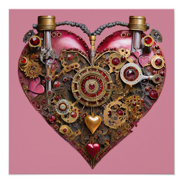 Póster Streampunk Heart Ruby Valentine (Frente)