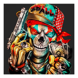 Póster Street Hustle Urban King Premium Glossy Poster