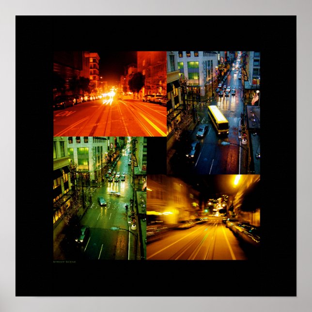 Póster Street-Scene (Frente)