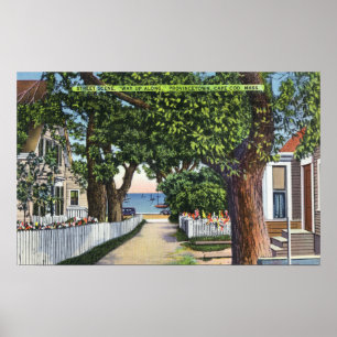 Poster Street Scene of Residences