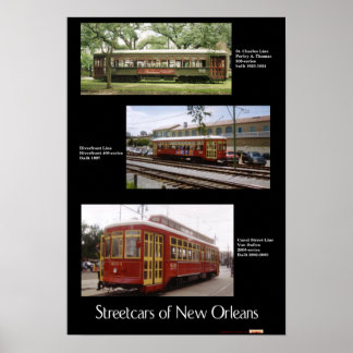 Poster Streetcars de Nova Orleans 1