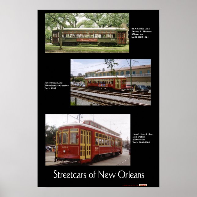 Poster Streetcars de Nova Orleans 1 (Frente)
