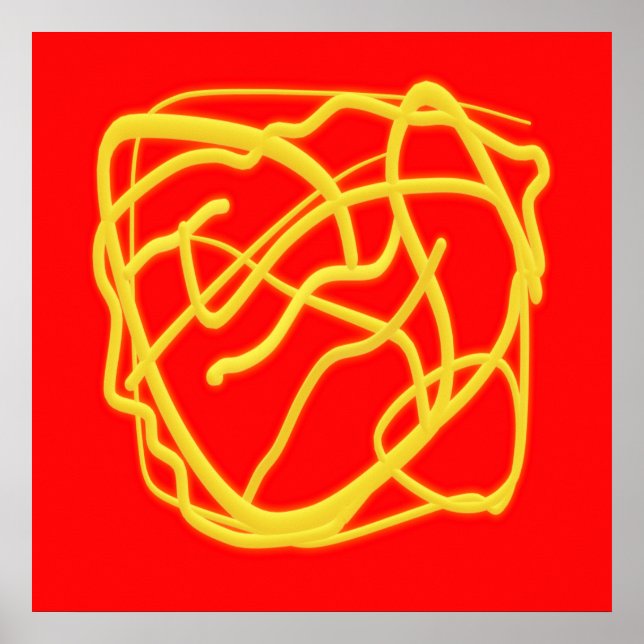 Poster String e Rope Hope Art design Graphics vermelho (Frente)