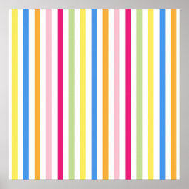 Poster Stripes Coloridas