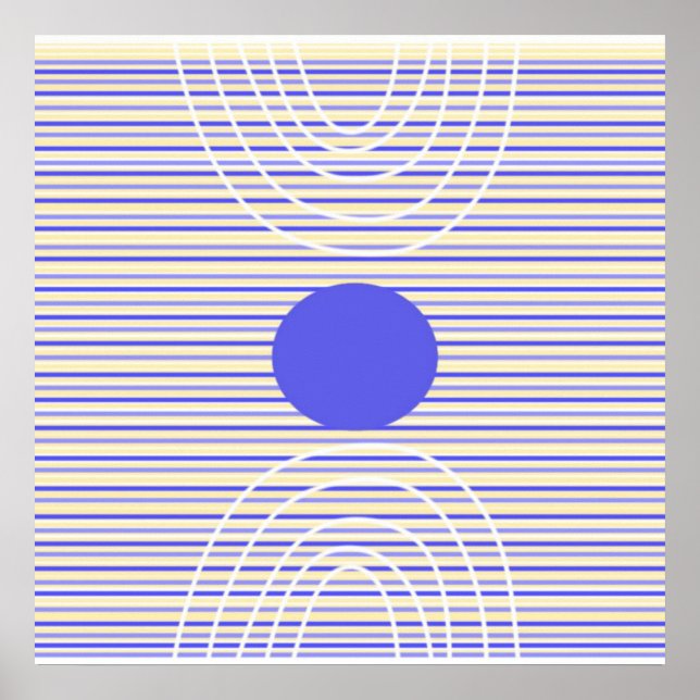 Poster stripes da abstrato moderna (Frente)