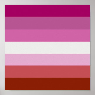 PÓSTER STRIPES DE ORGULHO LESBIANOS